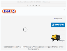Tablet Screenshot of empro.rs